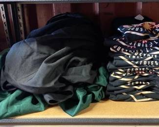 #6076 • (3) Tables Clothes and (20) T-shirts