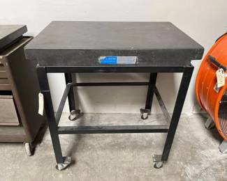 #2502 • Collins Microflat Stone Top Worktable