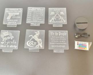 #2014 • (6) LED Panel Signs with LED Base