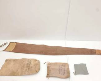 #1902 • Rifle Case, Bank Bags & Small Draw String Bag