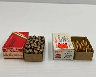 #1444 • 80 Rounds of 25 Auto Ammo