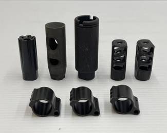 #1858 • (5) Muzzle Breaks and (3) Gas Breaks