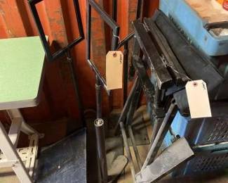 #6228 • (1) Foldable Chair and (3) Sign Stands and More