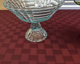 by Jeanette. Starlight Ice Blue Compote 1950's