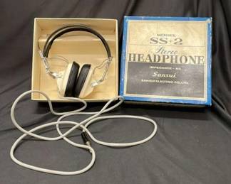Sansui SS 2 Vintage Stereo Headphones