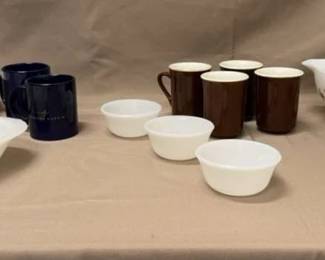 Brown And Blue Kitchen Items