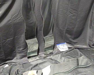 Set Of Eight Decorative Wavy Mirrors