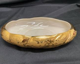 22 Karat Plated Gold Ceramic Bowl by Kingwood Ceramics