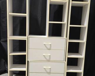 Modular Storage Unit With 5 Cabinets With Adjustable Shelves And 2 TwoDrawer Units