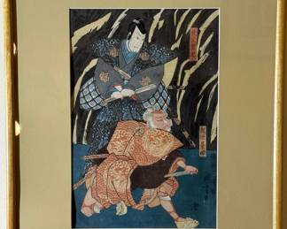 1850's UTAGAWA KUNIYOSHI Wood Block Prints