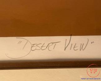 Signed Limited Edition Serigraph "Desert View" by WARREN WOODWARD
