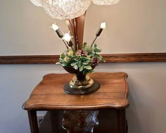 MCM Spaghetti Lucite Lamp with Sputnik Accent Lights