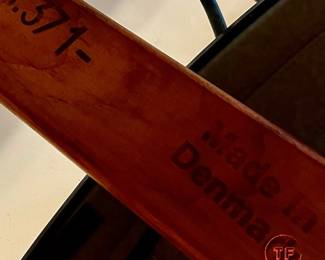 Mid Century Danish Modern Teak and Glass Coffee Table Attributed to KRISTIANSEN THOMASSEN