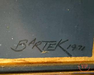 BARTEK 1971 Signed Limited Edition Serigraph "December Window with Wahoo Berries"