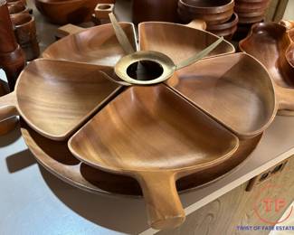 MCM Teak Serving Pieces