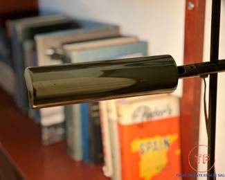 MCM Brass Hooded Adjustable Floor Lamp