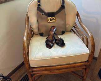 Vintage BROWN JORDAN Rattan Armchair