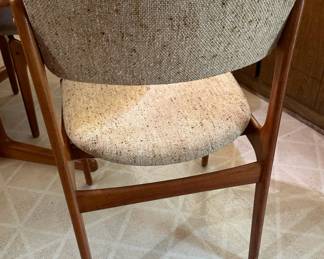 ERIC BUCH for O.D. MOBLER Teak MCM Chairs with KLIFA Danish Teak Table