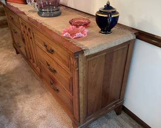 Vintage DAVIS CABINET COMPANY Cherry Wood Sideboard