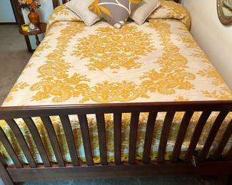 Queen Size Mission Style Sleigh Bed