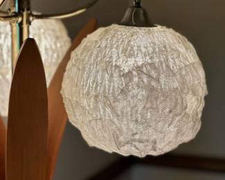 MCM Spaghetti Lucite Lamp with Sputnik Accent Lights