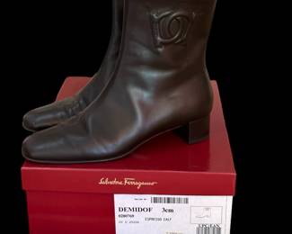 SALVATORE FERRAGAMO Leather Boots