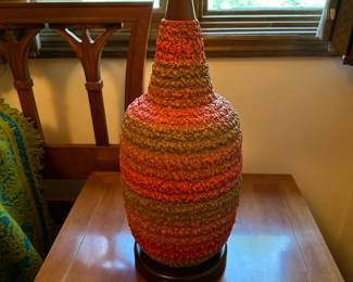 MCM Ceramic Textured Lava Table Lamp