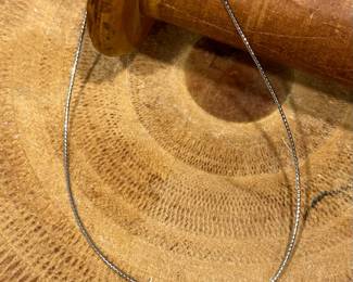 14K Gold Snake Chain with 18K GOLD and Sterling Citrine Key Charm / Slide