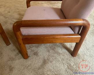 D-SCAN Vintage Solid Teak Danish Modern Armchair