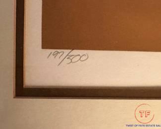 Signed Limited Edition Serigraph "Desert View" by WARREN WOODWARD