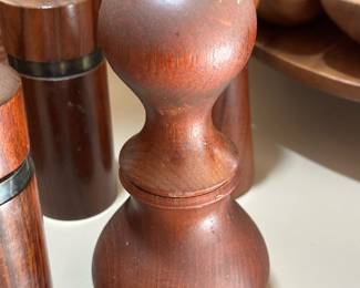 JENS QUISTGAARD 890 DANSK Teak Pepper Mill with Salt Shaker Combo