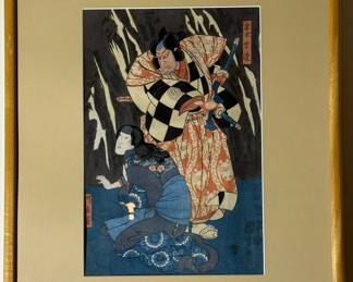 1850's UTAGAWA KUNIYOSHI Wood Block Prints