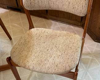 ERIC BUCH for O.D. MOBLER Teak MCM Chairs with KLIFA Danish Teak Table