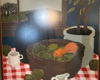 BARTEK 1971 Signed Limited Edition Serigraph "Gray Day with Avocados"