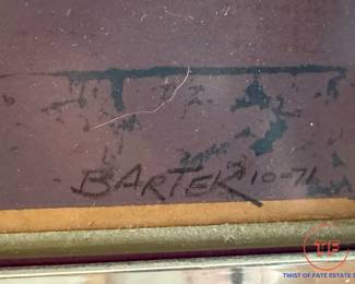 BARTEK 1971 Signed Limited Edition Serigraph "18th Anniversary"