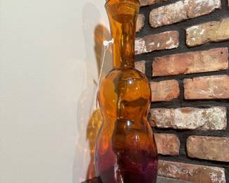 Blenko Style Glass Decanter