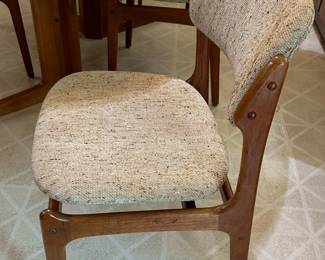 ERIC BUCH for O.D. MOBLER Teak MCM Chairs with KLIFA Danish Teak Table