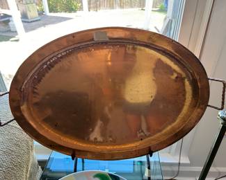 Large copper platter 