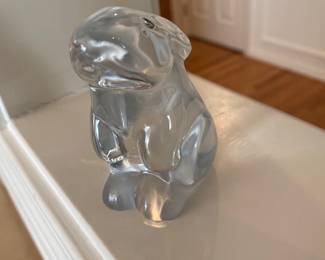 Baccarat Crystal Bunny Rabbit Figurine