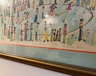 Framed & Matted Print "Spring Skate" by Susan Pear Meisel