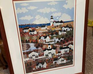Framed Lithograph "Indian Summer in Nantucket" by Jane Wooster Scott 
