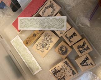 Assortment of Rubber Stamps