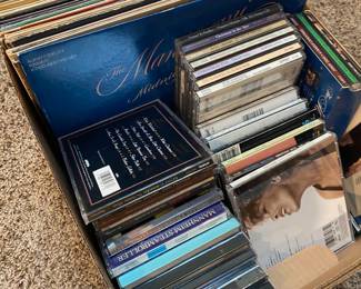 Assortment of Vinyl Records & CD's