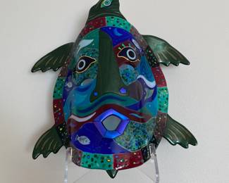 Ruth Brockmann Style Glass Turtle Mask