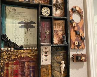 Apothecary Drawer Steampunk Collage Artwork