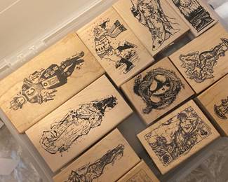 Assortment of Rubber Stamps