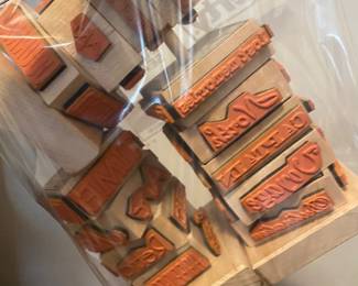 Assortment of Rubber Stamps