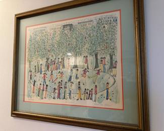 Framed & Matted Print "Spring Skate" by Susan Pear Meisel