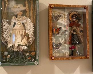  Assemblage Collage Victorian Woman Shadowbox Artwork
