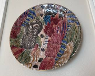 Asian Floral Decorative Plate